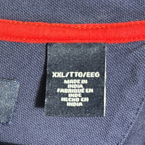 Chaps quarter zip pullover‎ sweatshirt men’s XXL blue - Picture 3 of 13